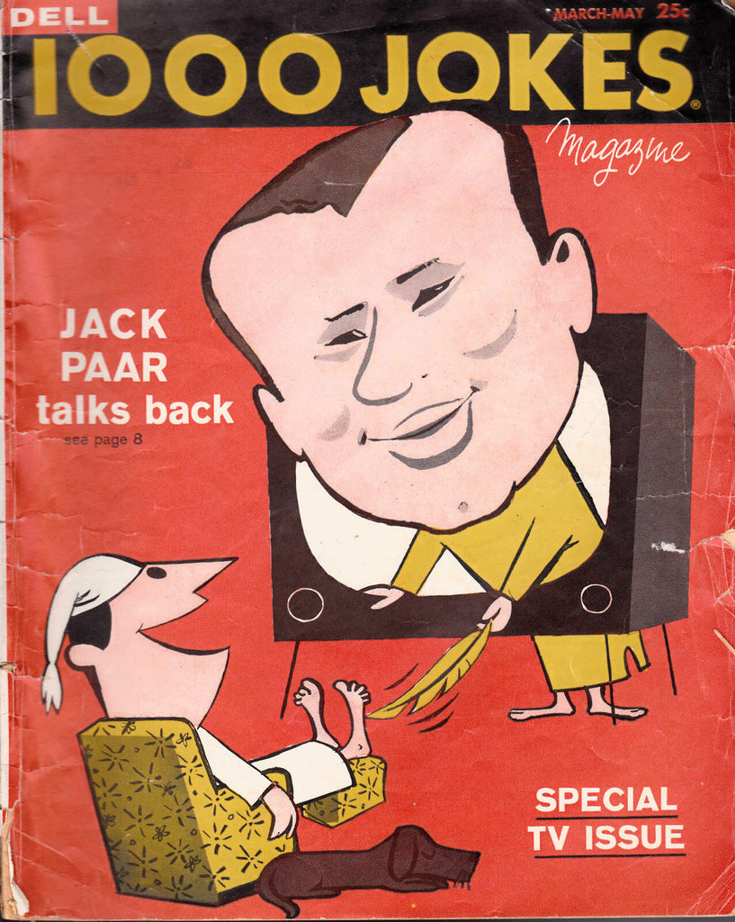 1000 Jokes Magazine- Jack Paar March-May 1958 #85 Dell TV Issue
