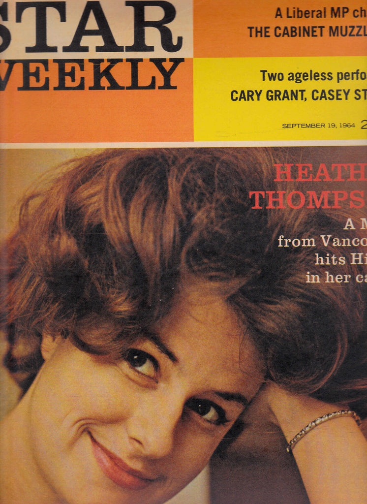 Star Weekly Cary Grant Casey Stengel Heather Thompson September 19 1964