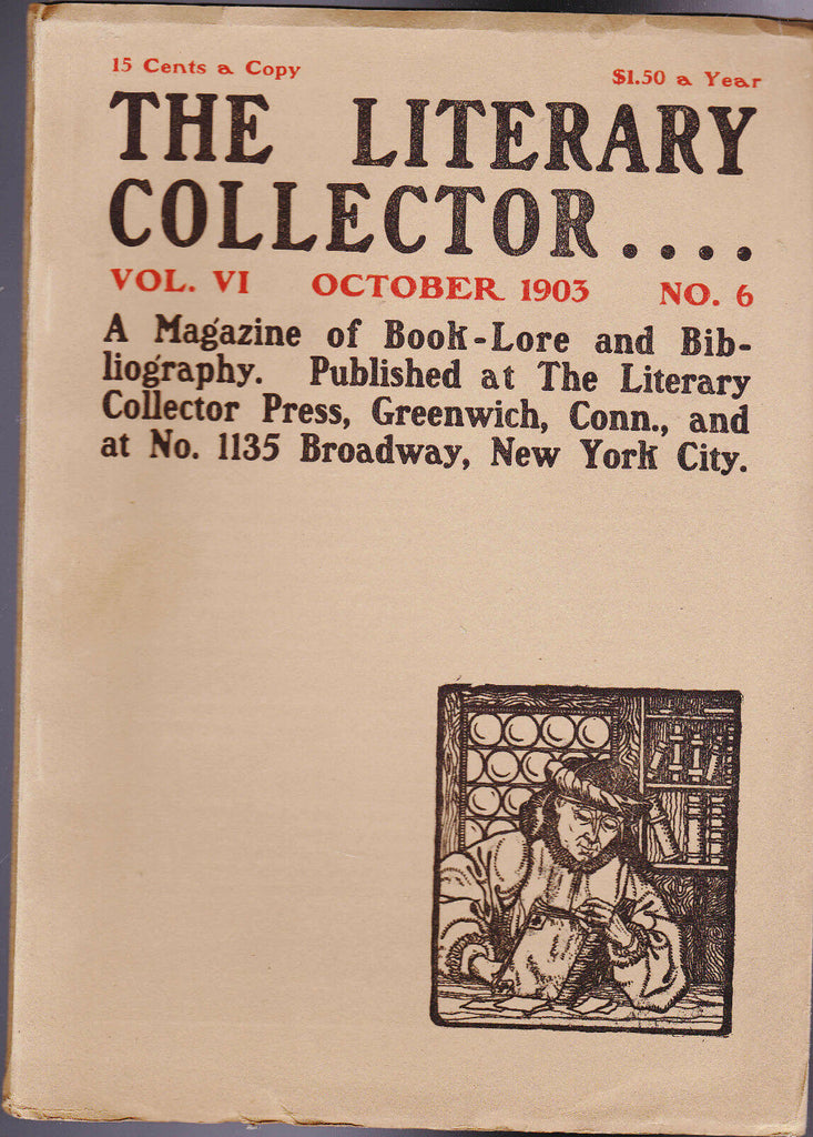 The Literary Collector Rudyard Kipling George H Sargent October 1903 Magazine