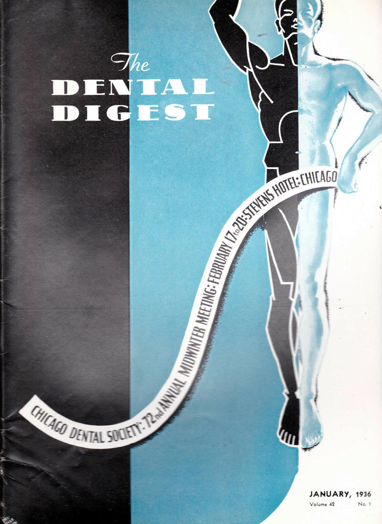 1936 The Dental Digest - 10 issues-  Salivary Calculus, Soft Tissue Management
