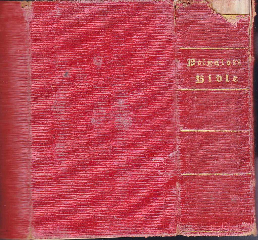 English Version of the Polyglott Bible Old & New Testament 1848 Merriam Chapin
