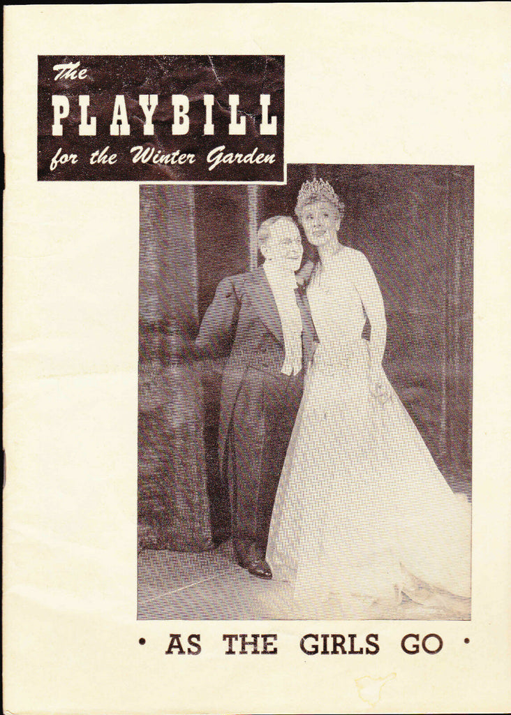 As the Girls Go Playbill June 13 1949 Bobby Clark Dick Dana Jack Russell