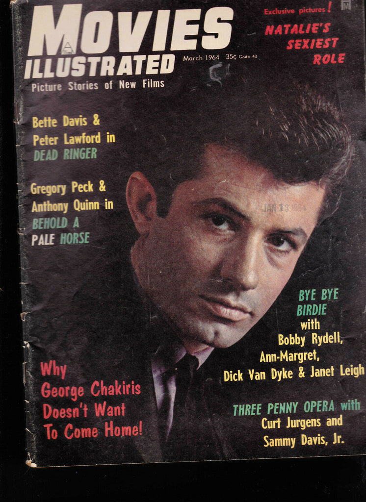 Movies Illustrated Magazine March 1964 Bye Bye Birdie Gregory Peck Bette Davis