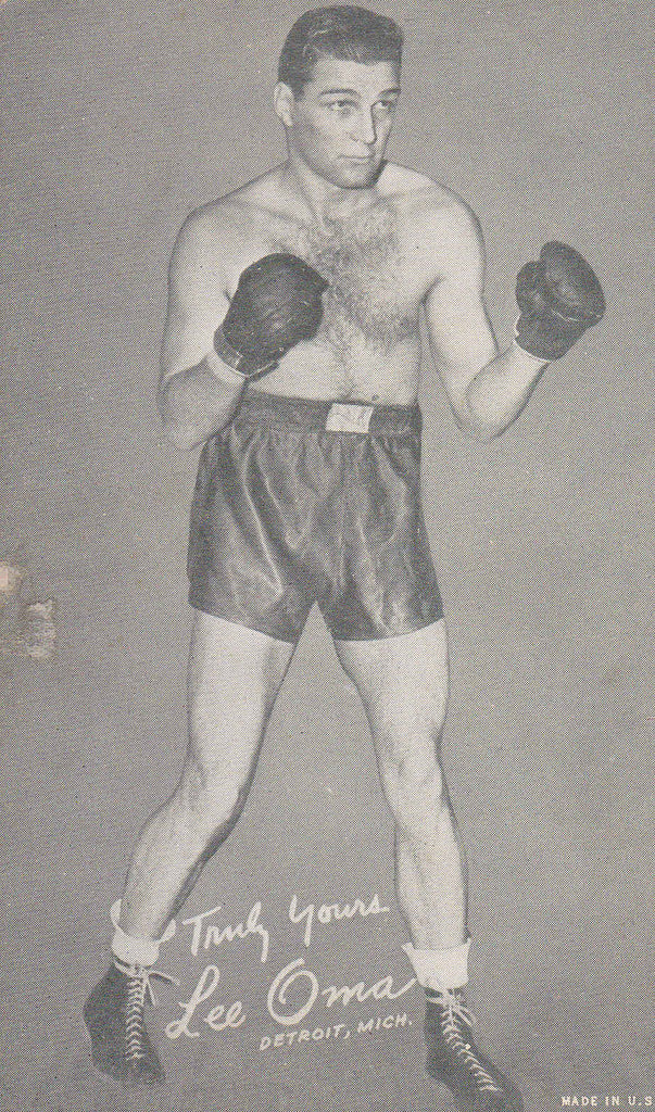 Lee Oma Salutations Truly Yours Boxing Exhibit Card 1950s