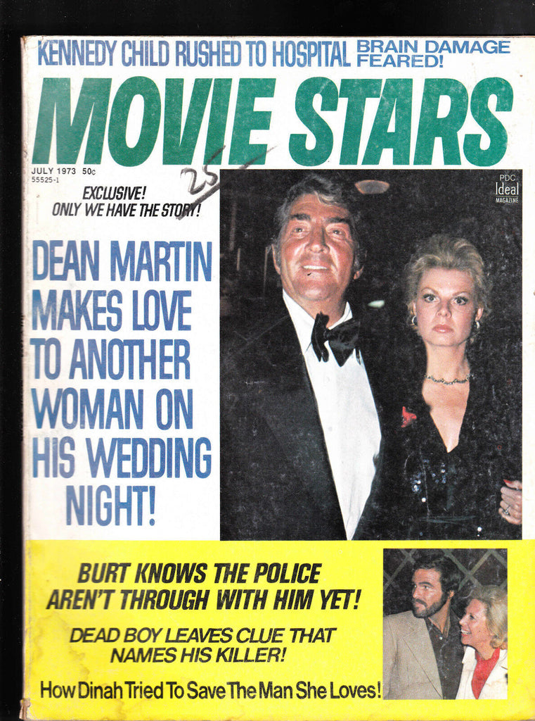 Movie Stars Magazine Dean Martin Burt Reynolds Dinah Shore July 1973