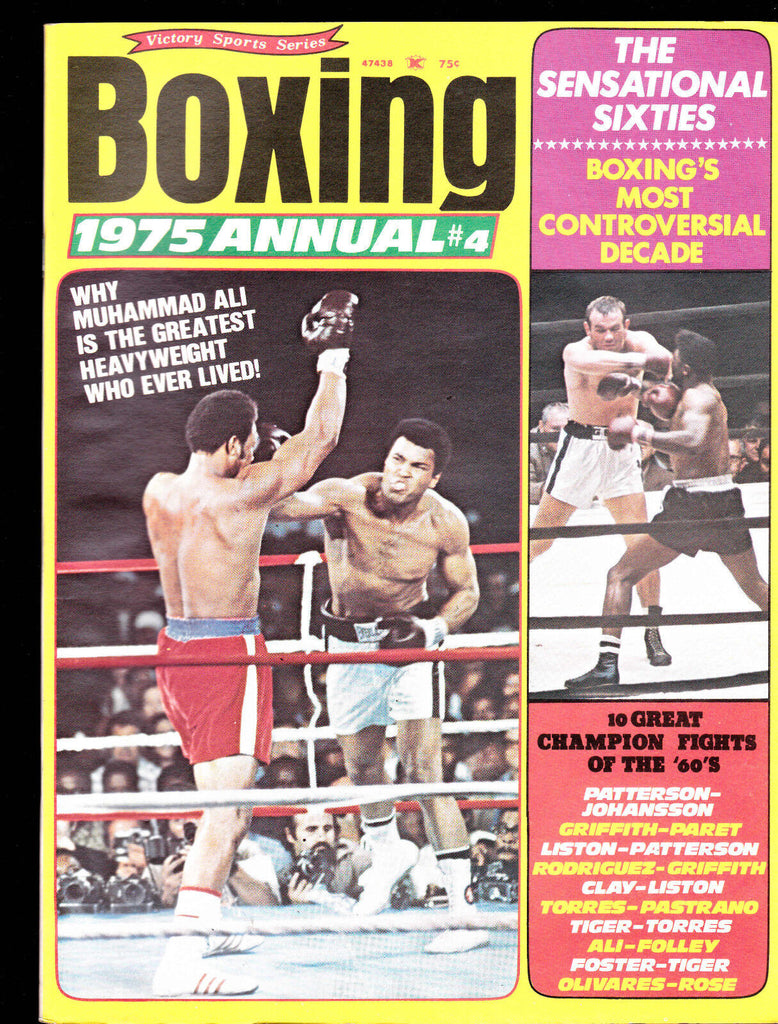 Boxing Magazine 1975 Annual #4 Muhammad Ali, Sonny Liston, Patterson, Johansson