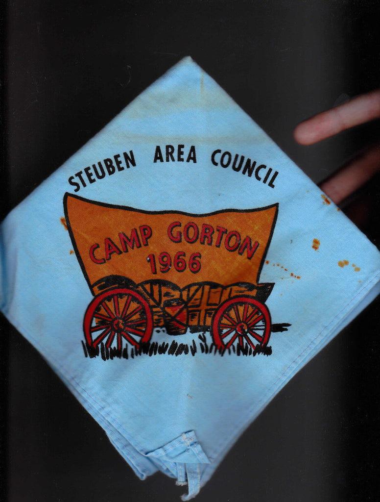 Boy Scouts Neckerchief 1966 Camp Gorton Steuben Area Council (New York)