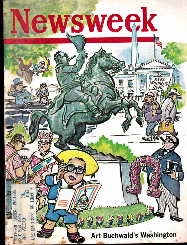 Newsweek Magazine- Art Buchwald, Cassius Clay June 7 1965