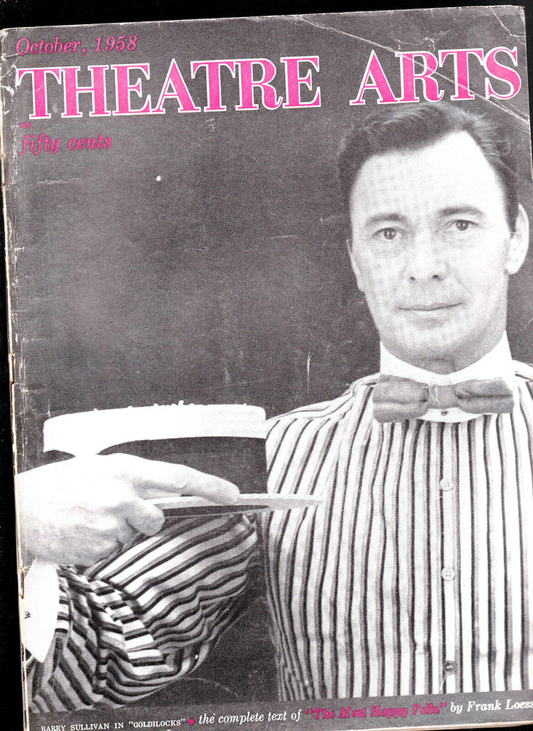 Theatre Arts Magazine Barry Sullivan in Goldilocks October 1958 Ionesco