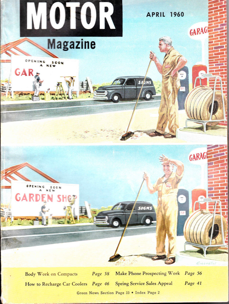 Motor Magazine April 1960 Ben Eisenstat Cover Cars and Ads