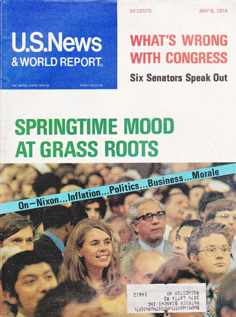 US News & World Report Magazine Congress Grass Roots May 6 1974