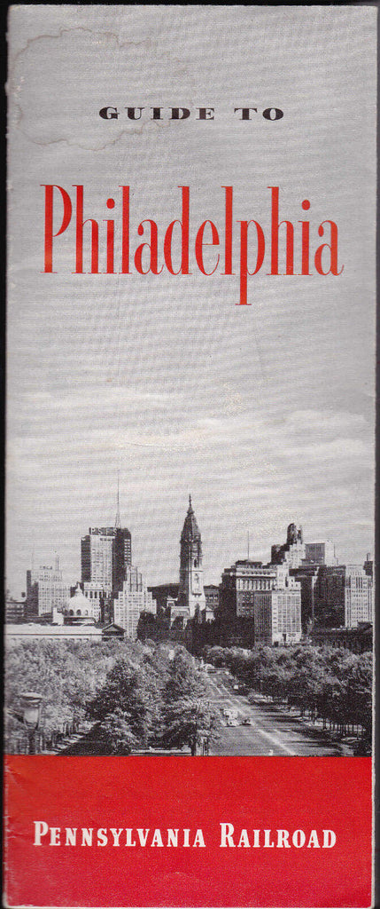 Guide to Philadelphia 1952 brochure- Pennsylvania Railroad