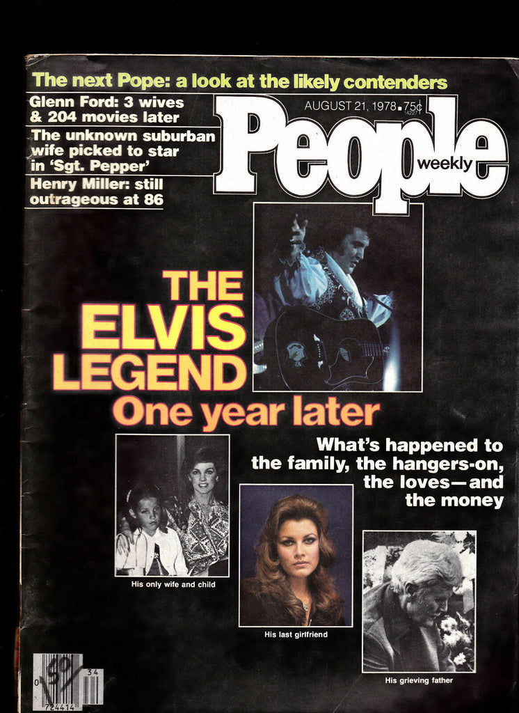 People Magazine Elvis Presley Glenn Ford Henry Miller August 21 1978