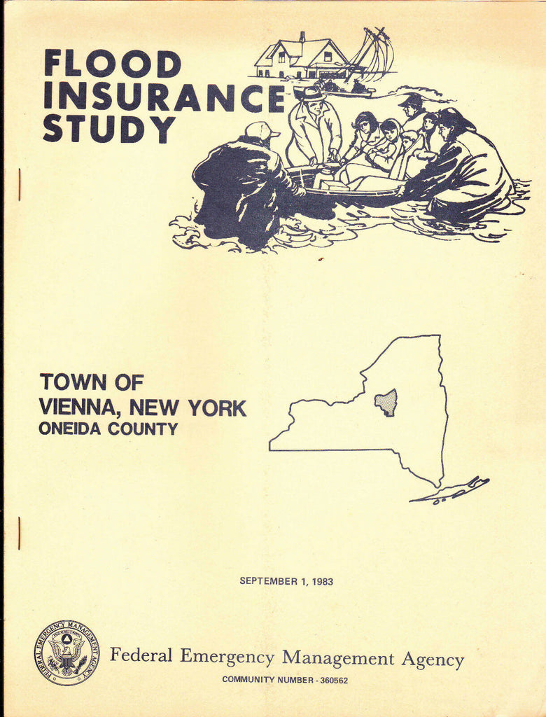 FEMA 1983 Flood Insurance Study VIENNA NY Oneida County