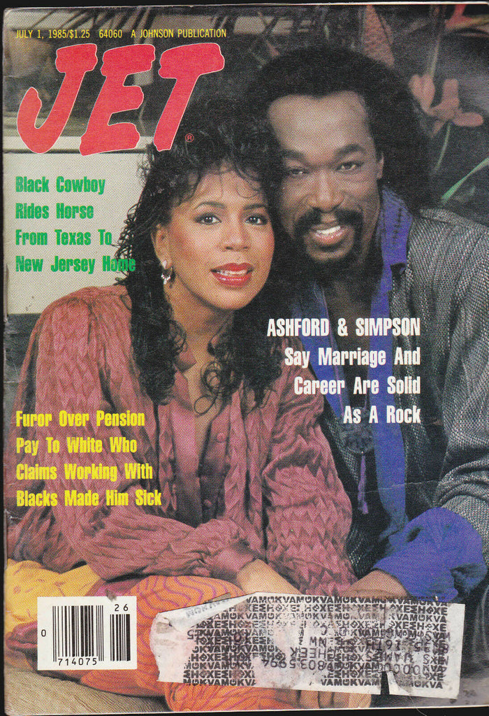 Jet Magazine Ashford & Simpson July 1 1985  Free USA S/H