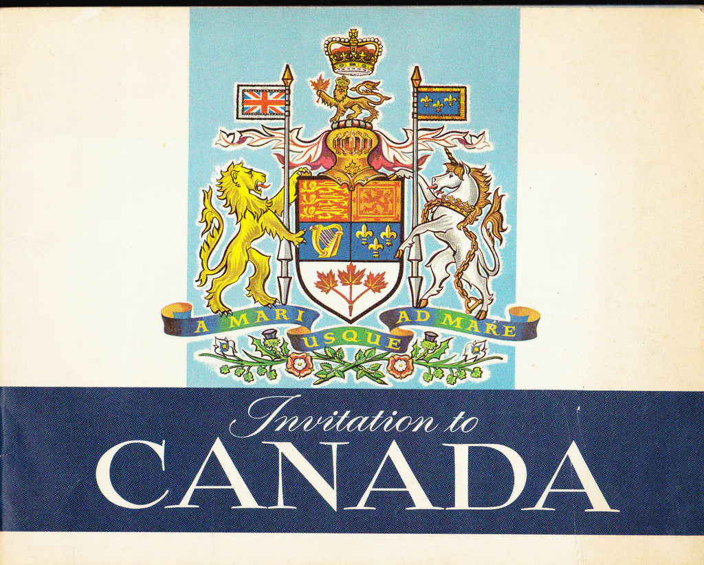 Invitation to Canada (1963) Travel Booklet 8 1/2 x 10 1/2 (48 pp)