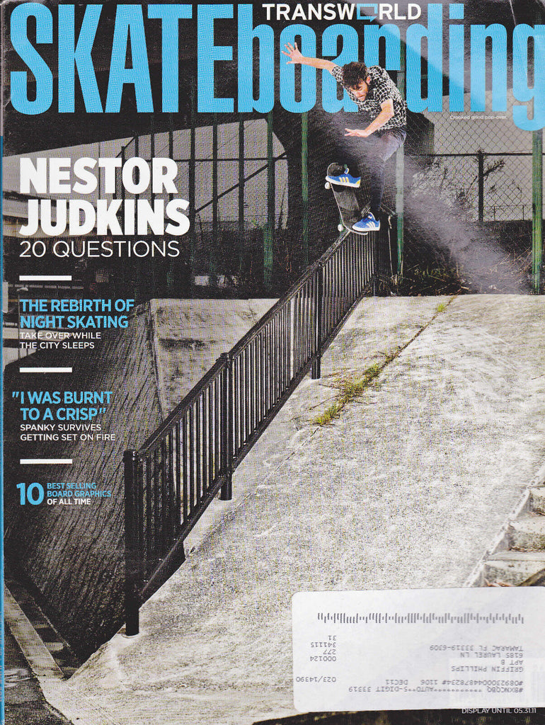 Transworld Skateboarding Magazine June 2011- Nestor Judkins, Board Graphics