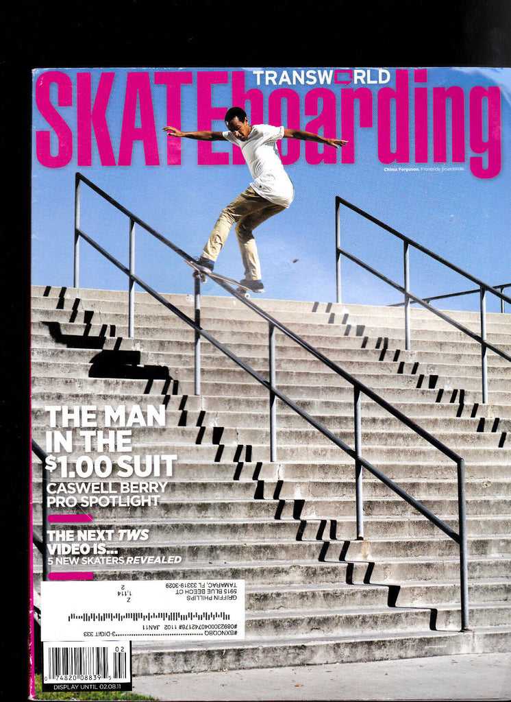 Transworld Skateboarding Magazine February 2011 Caswell Berry, Cairo Foster