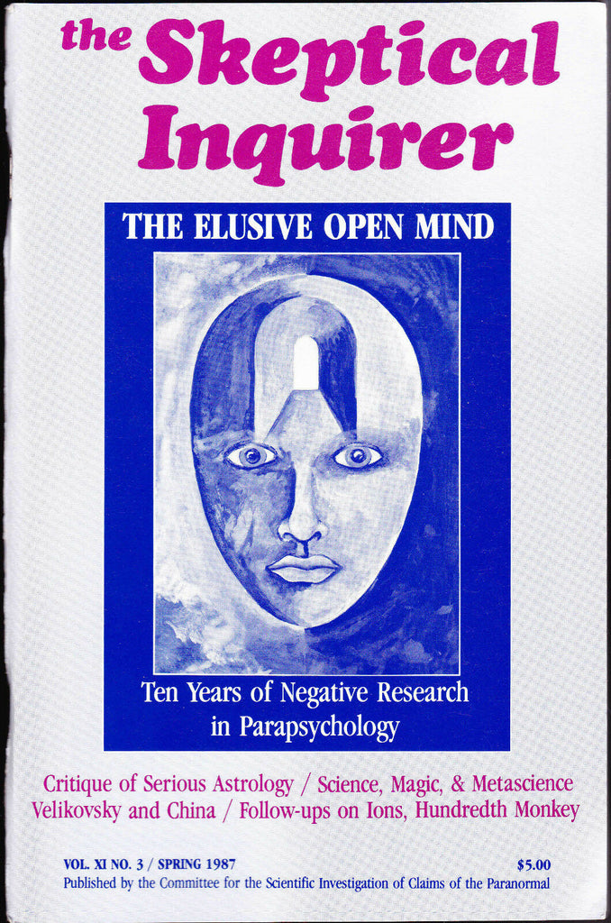 The Skeptical Inquirer Spring 1987 Velikovsky & China Parapsychology