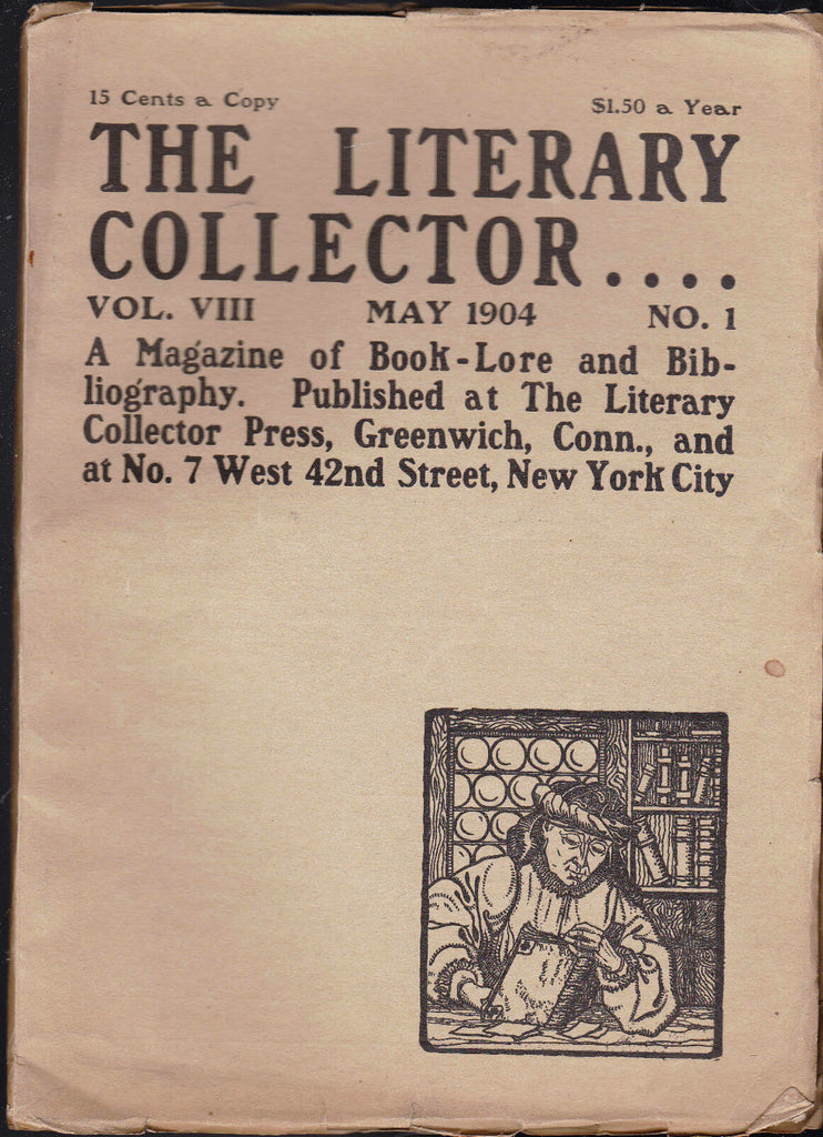The Literary Collector William Harrison Ainsworth President Manuscripts May 1904