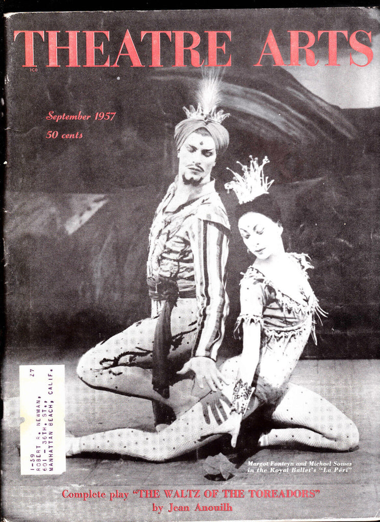 Theatre Arts Magazine Margot Fonteyn Michael Somes La Peri September 1957