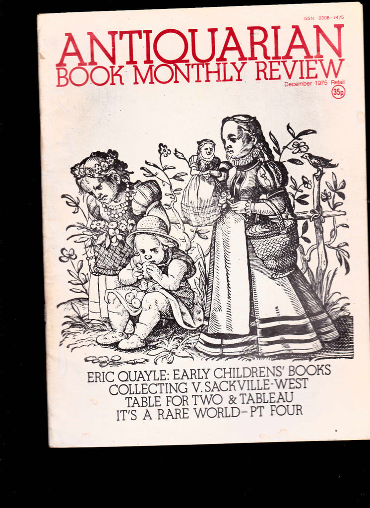 Antiquarian Book Monthly Review- Collecting V Sackville-West December 1975