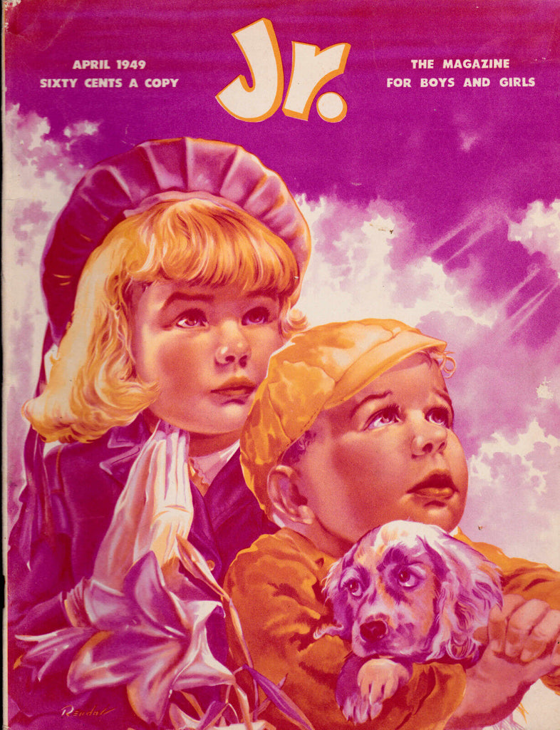 Jr Language & Arts Childrens Magazine April 1949 Easter cover Treasure Island