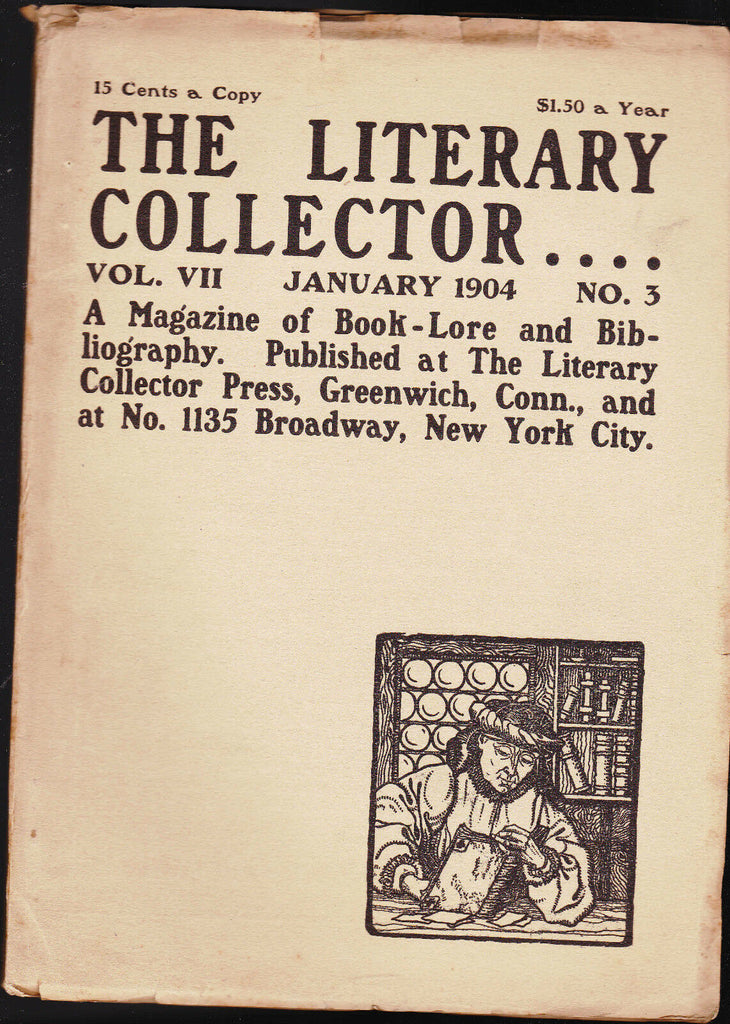 The Literary Collector William Dunlap Naval Manuscripts January 1904