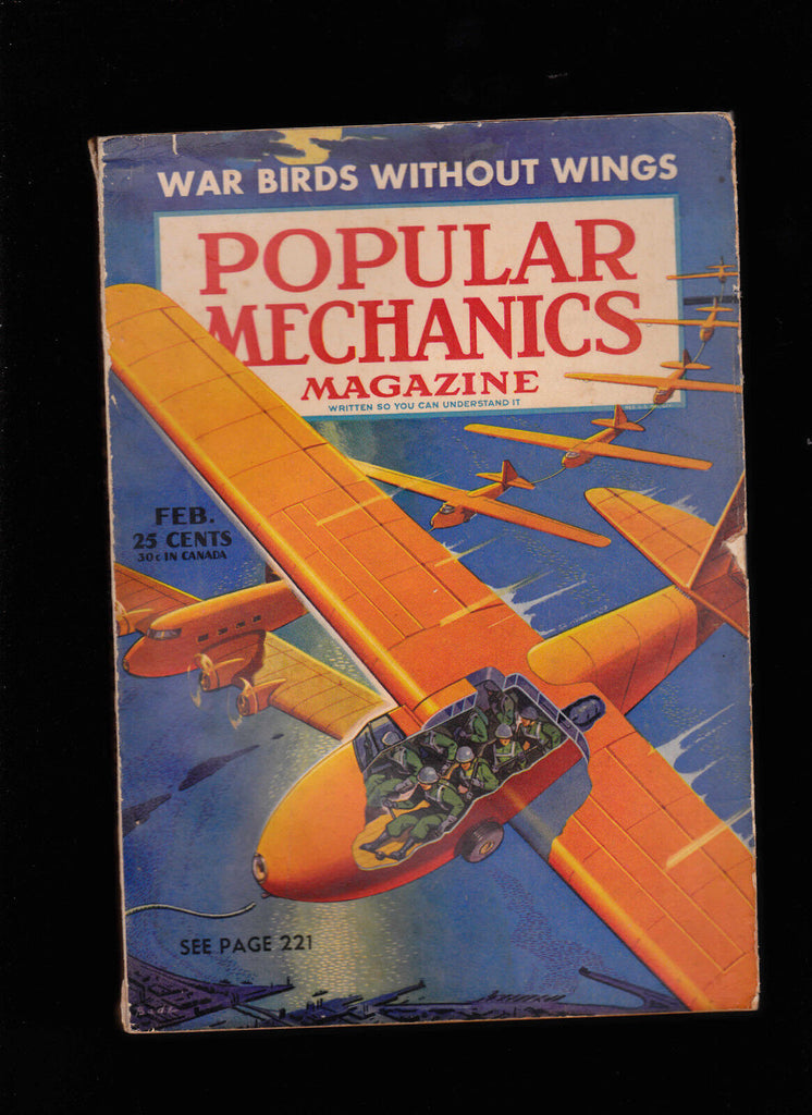 February 1941 Popular Mechanics Magazine-Talking Machine Recorder, War Birds