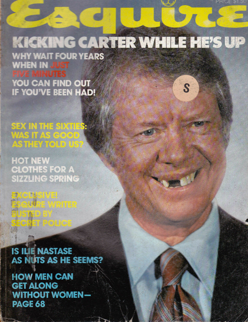 Esquire Magazine Jimmy Carter Ilie Nastase Kathryn Ungerer  March 1977