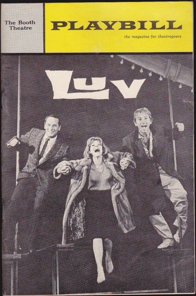 Luv Playbill January 1966 Eli Wallach, Anne Jackson, Gabriel Dell