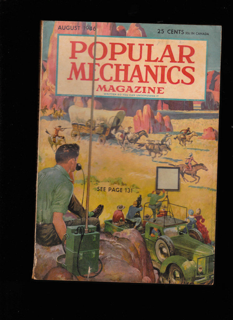 August 1946 Popular Mechanics Magazine- Report From Bikini Island- Atom Bombs