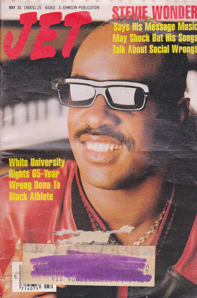 Jet Magazine Stevie Wonder May 30 1988  Free USA S/H