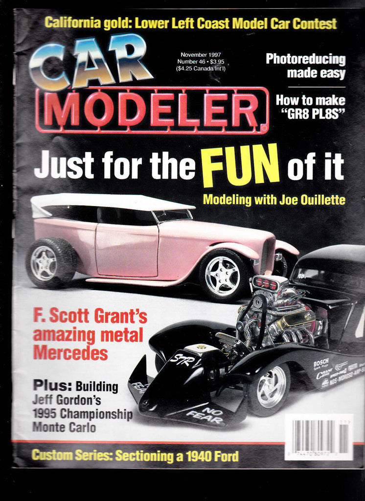 November 1997 Car Modeler Magazine #46 Modeling with Joe Ouillette