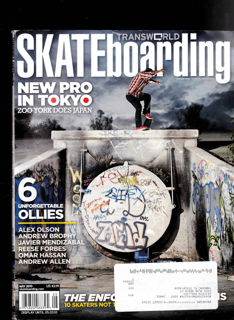 Transworld Skateboarding Magazine May 2010 Cory Kennedy, Alex Olson