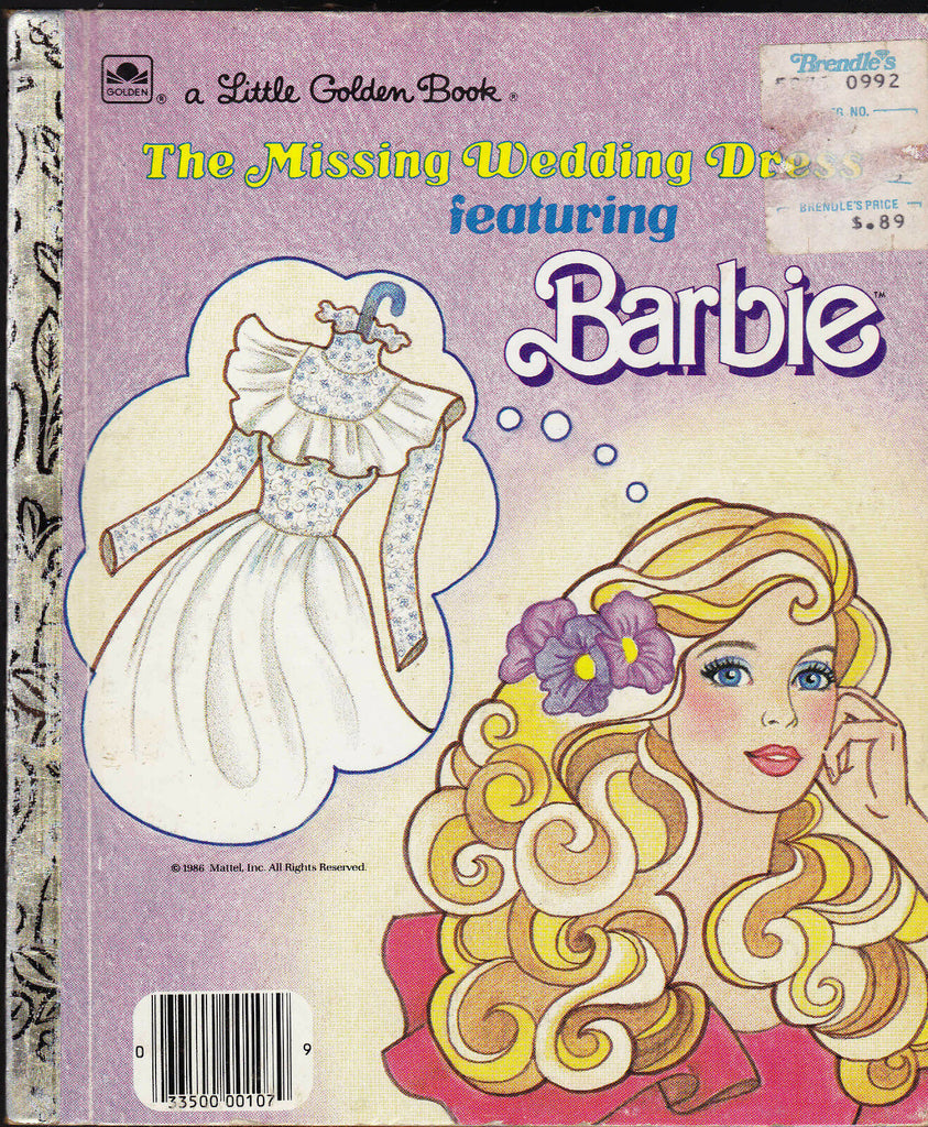 Barbie The Missing Wedding Dress Little Golden Book 2nd print Laura Westlake