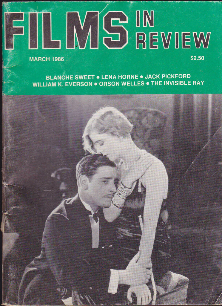 Films in Review Lena Horne Orson Welles Blanche Sweet March 1986