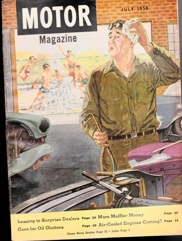 July 1958  Motor Magazine- James Jordan cover, Cars and ads