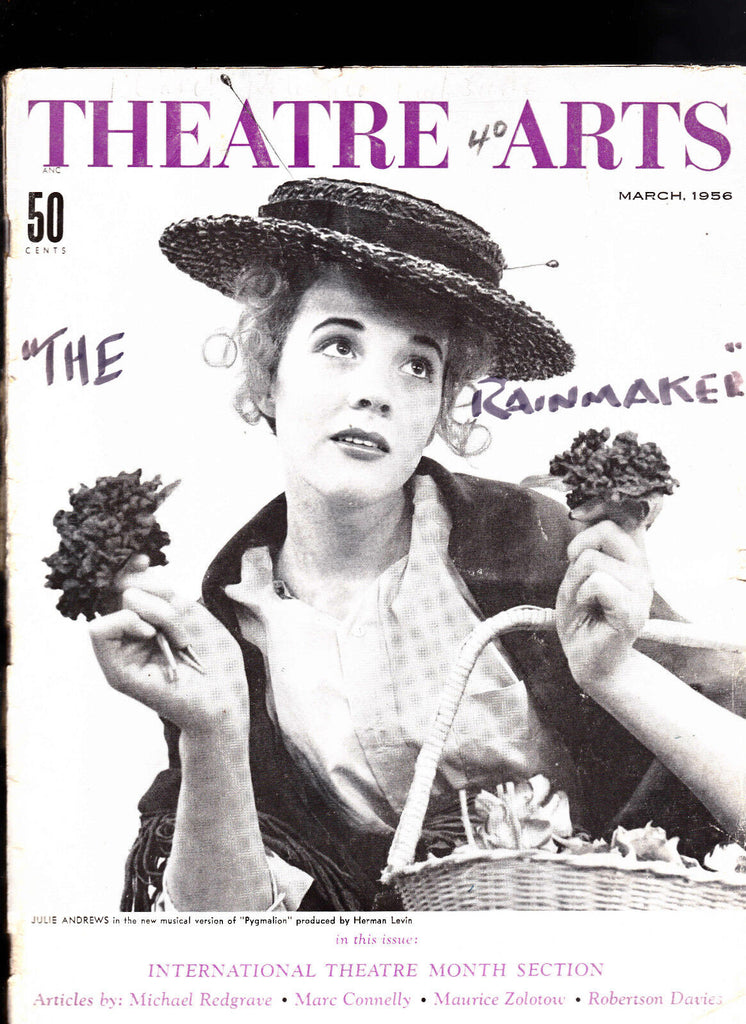 Theatre Arts Magazine Julie Andrews The Rainmaker March 1956