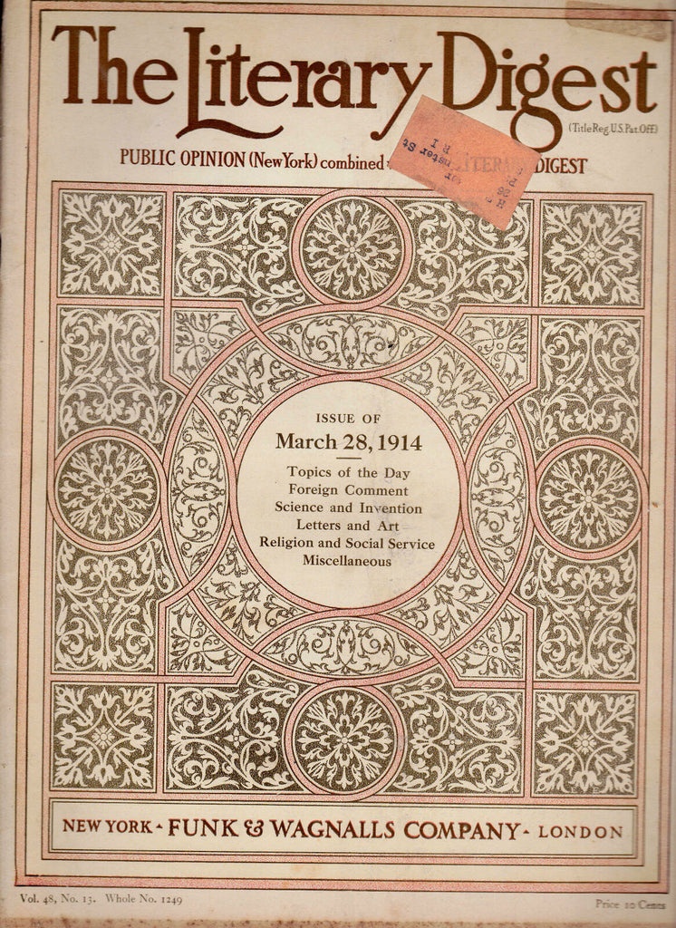 The Literary Digest Ether Blacksmithing March 28 1914