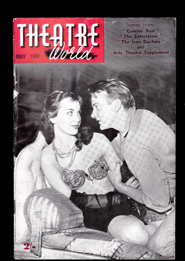 Theatre World Magazine May 1957 Elizabeth Seal & Denholm Elliott in Camino Real