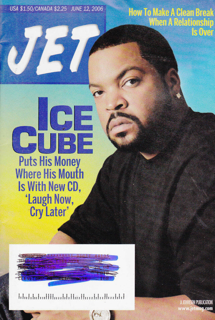 Jet Magazine Ice Cube Rapper June 12 2006 Free USA S/H
