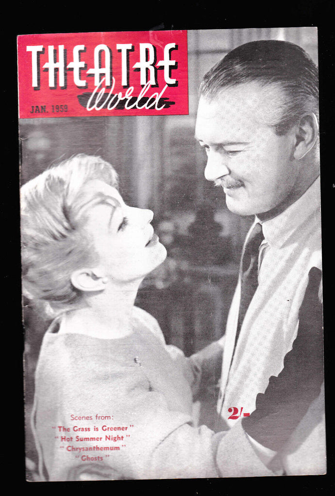 Theatre World January 1959 Joan Greenwood & Hugh Williams The Grass is Greener