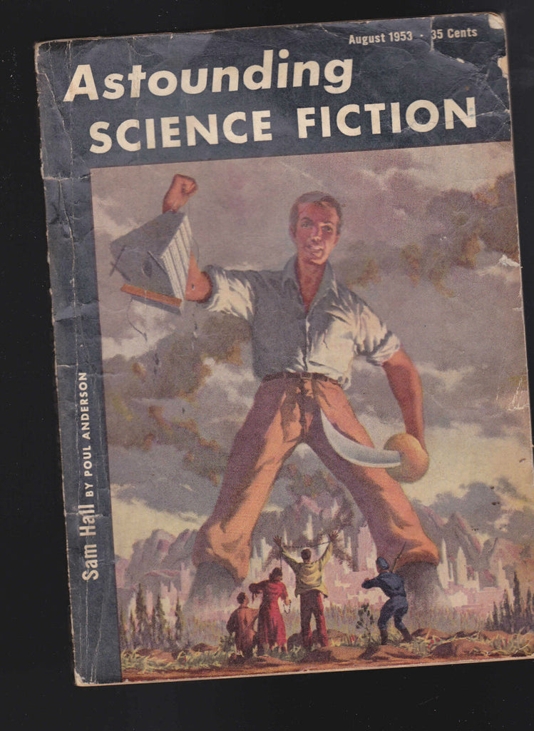 Astounding Science Fiction August 1953 Poul Anderson Chan Davis Lee Correy
