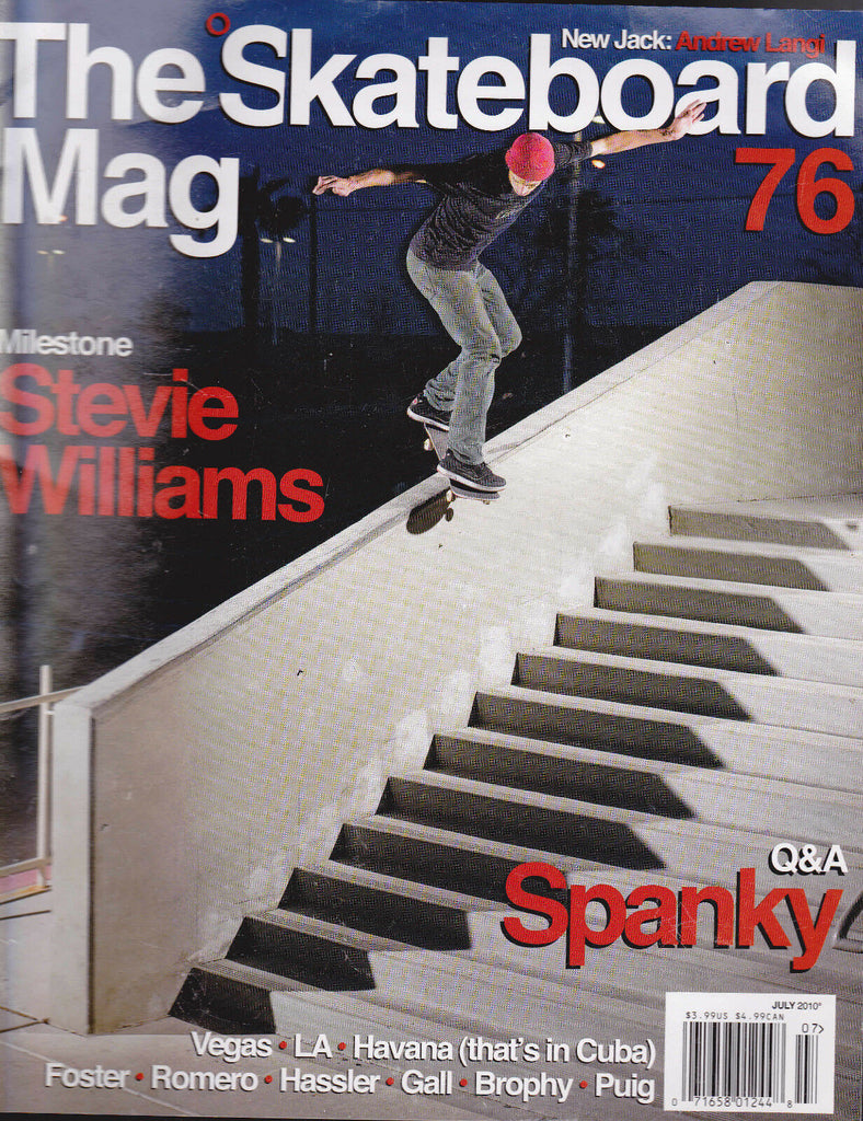 The Skateboard Mag #76 Andrew Langi, Stevie Williams, Spanky, Foster July 2010