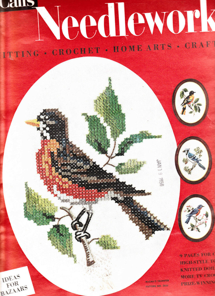 Summer 1956 McCall Needlework Magazine Knitting Crochet Home Decorating