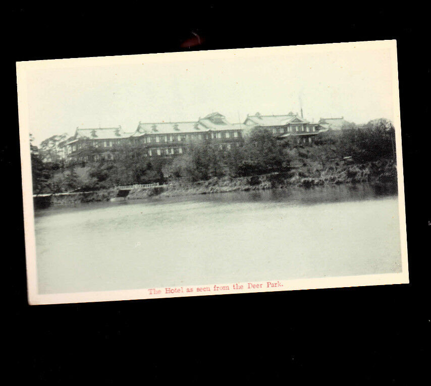 Nara Hotel as seen from the Deer Park unused postcard (Japan)