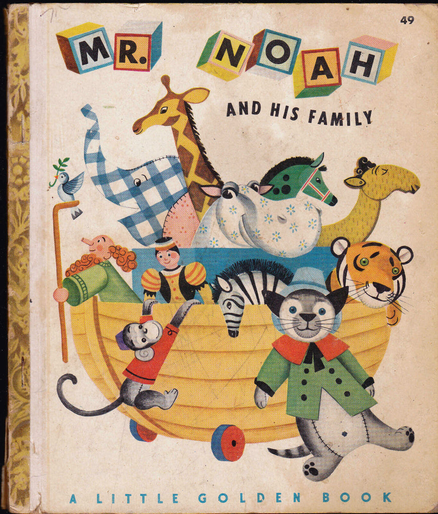 Mr Noah and His Family Little Golden Book 3rd print Jane Werner