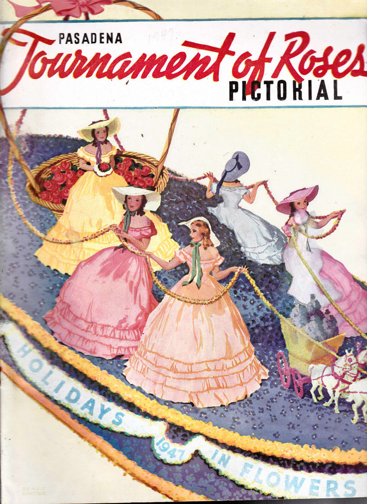 Pasadena Tournament of Roses Pictorial 1947 Program Floats & More