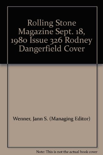 Rolling Stone Magazine Sept. 18, 1980 Issue 326 Rodney Dangerfield Cover